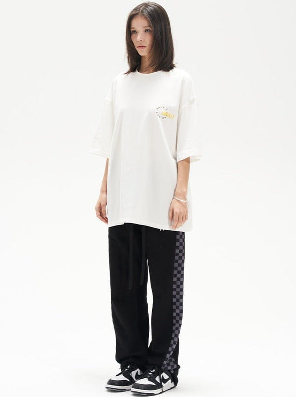 Hand - drawn Afro Puff Foam Print Tee - COPPING THREADS - Harsh and Cruel