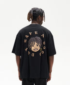 Hand - drawn Afro Puff Foam Print Tee - COPPING THREADS - Harsh and Cruel