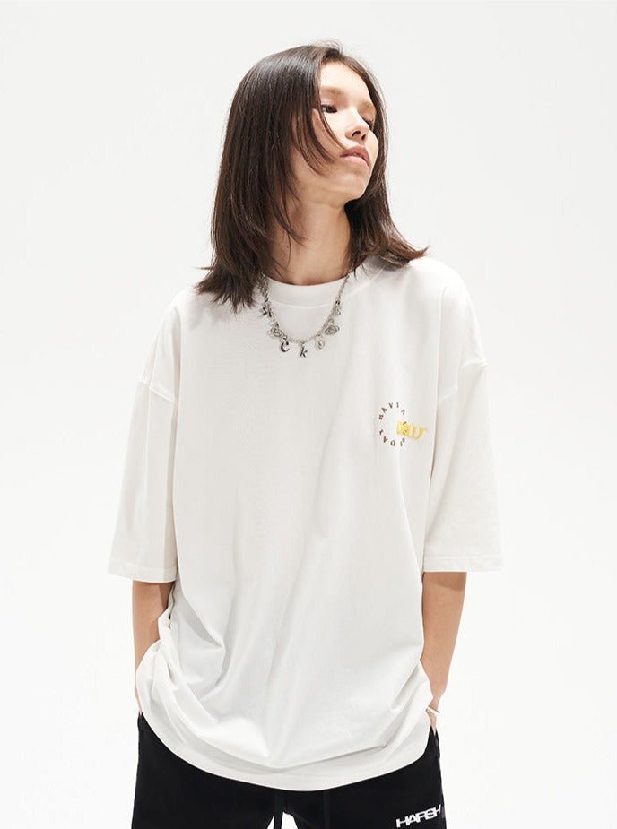 Hand - drawn Afro Puff Foam Print Tee - COPPING THREADS - Harsh and Cruel