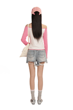 Hand - Drawn Bunny Graphic Off - Shoulder Tee - COPPING THREADS - MOROMORO