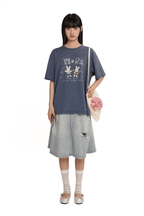 Hand - Drawn Bunny Rhinestone Tee - COPPING THREADS - MOROMORO