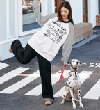 Hand - Drawn Graphic Striped Raglan Sleeve Tee - COPPING THREADS - Harsh and Cruel