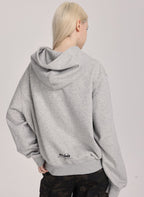 Hand - Drawn Spotted Dog Print Zip - Up Hoodie - COPPING THREADS - ARTMONSTER