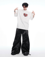 Hand - Sewn Pearl Embellished Oversized Tee - COPPING THREADS - ArguE CulturE