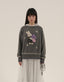 Hand - Sewn Snowflake & Bunny Wool Knit Sweater - COPPING THREADS - MOROMORO