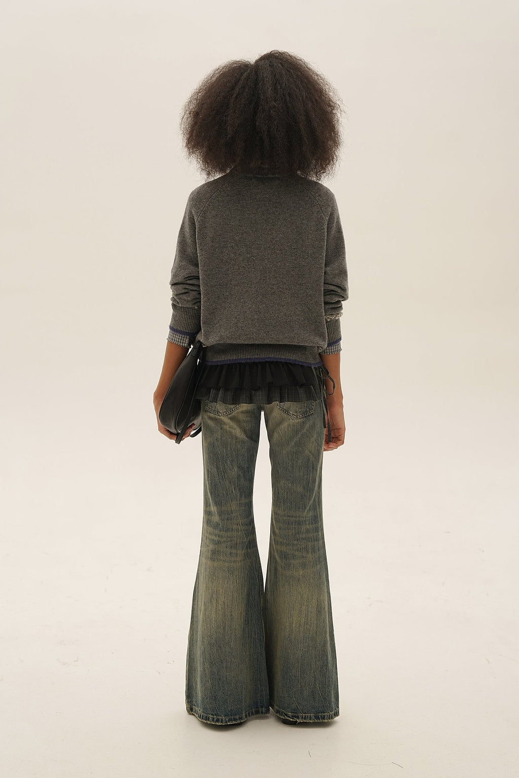 Hand - Sewn Snowflake & Bunny Wool Knit Sweater - COPPING THREADS - MOROMORO