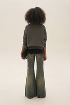 Hand - Sewn Snowflake & Bunny Wool Knit Sweater - COPPING THREADS - MOROMORO