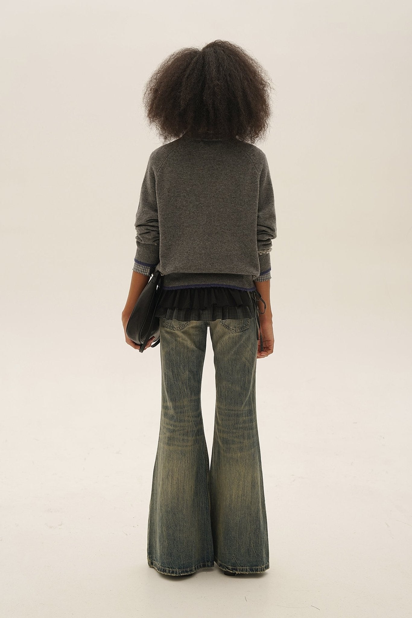 Hand - Sewn Snowflake & Bunny Wool Knit Sweater - COPPING THREADS - MOROMORO