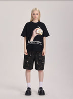 Handheld Burger Print Tee - COPPING THREADS - ARTMONSTER