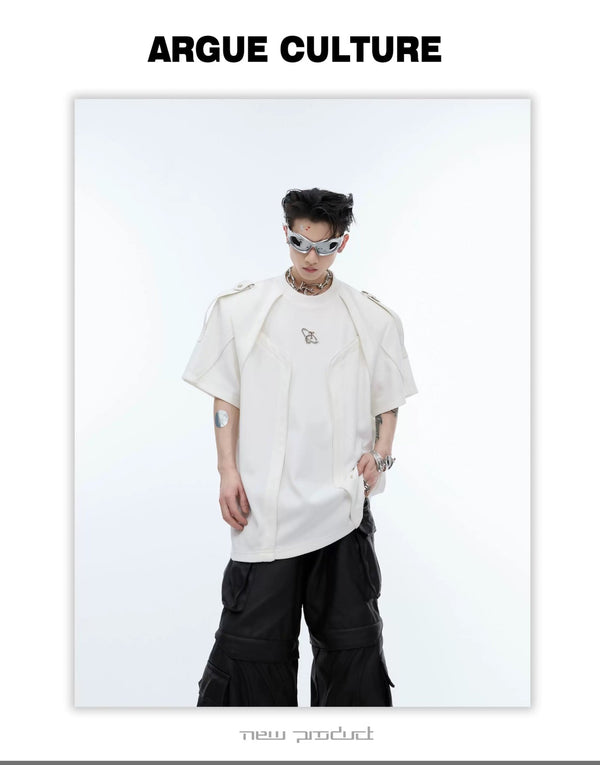 Harness-Panel Deconstructed T-Shirt - COPPING THREADS - Argue Culture
