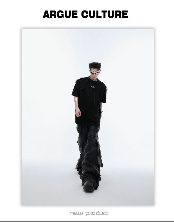 Harness-Panel Deconstructed T-Shirt - COPPING THREADS - Argue Culture