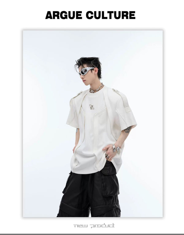 Harness-Panel Deconstructed T-Shirt - COPPING THREADS - Argue Culture