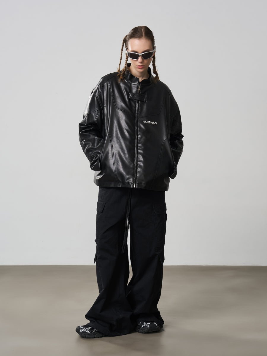 Harsh and Cruel Curved deconstructed Racing Cotton Jacket - COPPING THREADS - Harsh and Cruel