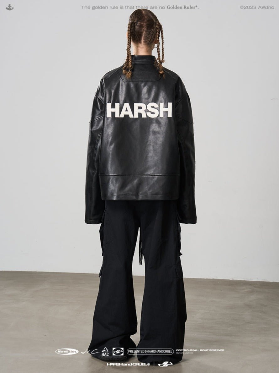 Harsh and Cruel Curved deconstructed Racing Cotton Jacket - COPPING THREADS - Harsh and Cruel