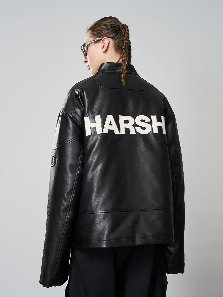 Harsh and Cruel Curved deconstructed Racing Cotton Jacket - COPPING THREADS - Harsh and Cruel