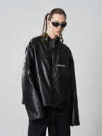 Harsh and Cruel Curved deconstructed Racing Cotton Jacket - COPPING THREADS - Harsh and Cruel