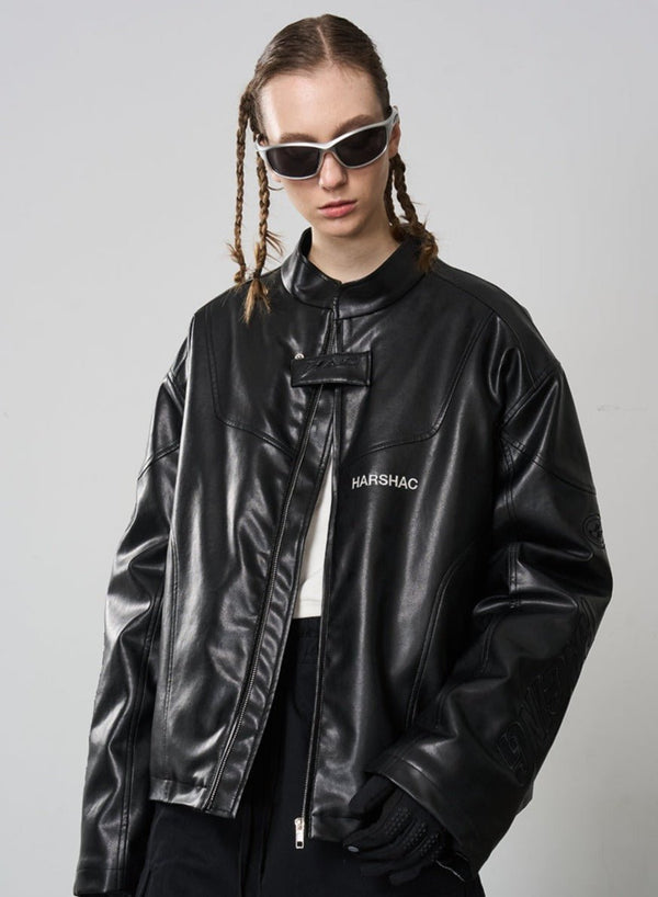Harsh and Cruel Curved deconstructed Racing Cotton Jacket - COPPING THREADS - Harsh and Cruel