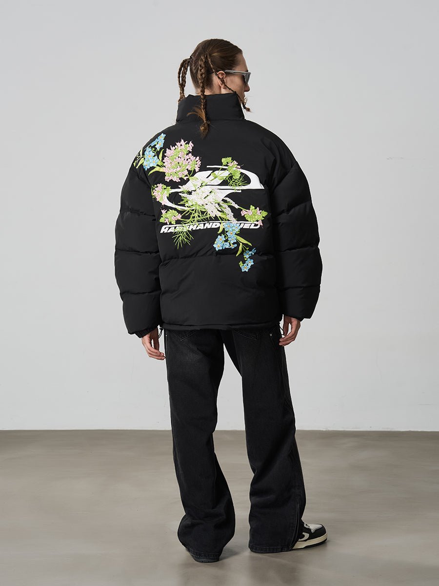 Harsh and Cruel Floral Embroidered Cotton Jacket - COPPING THREADS - Harsh and Cruel