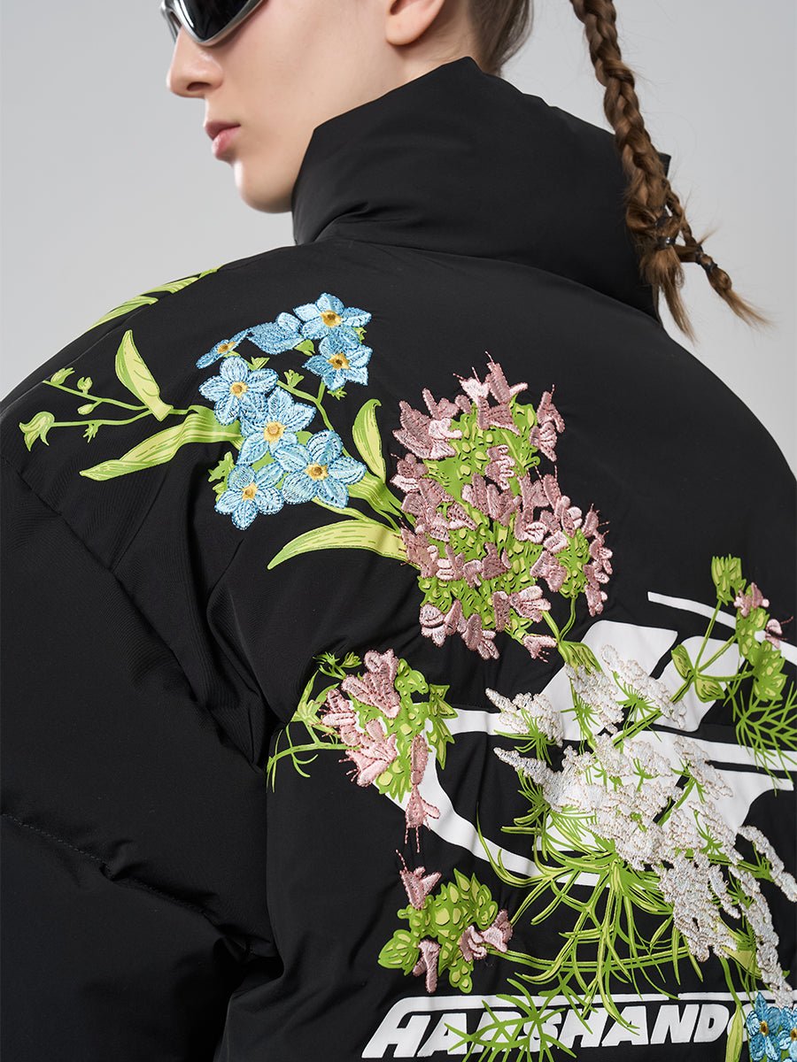 Harsh and Cruel Floral Embroidered Cotton Jacket - COPPING THREADS - Harsh and Cruel