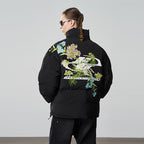 Harsh and Cruel Floral Embroidered Cotton Jacket - COPPING THREADS - Harsh and Cruel