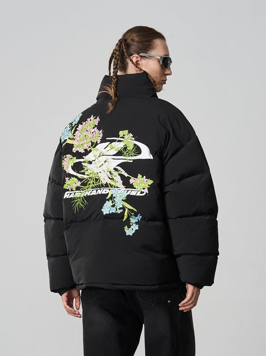 Harsh and Cruel Floral Embroidered Cotton Jacket - COPPING THREADS - Harsh and Cruel