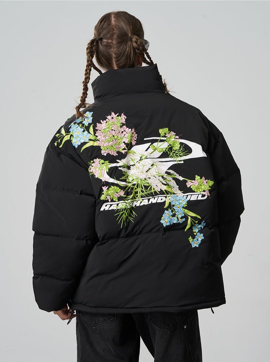 Harsh and Cruel Floral Embroidered Cotton Jacket - COPPING THREADS - Harsh and Cruel