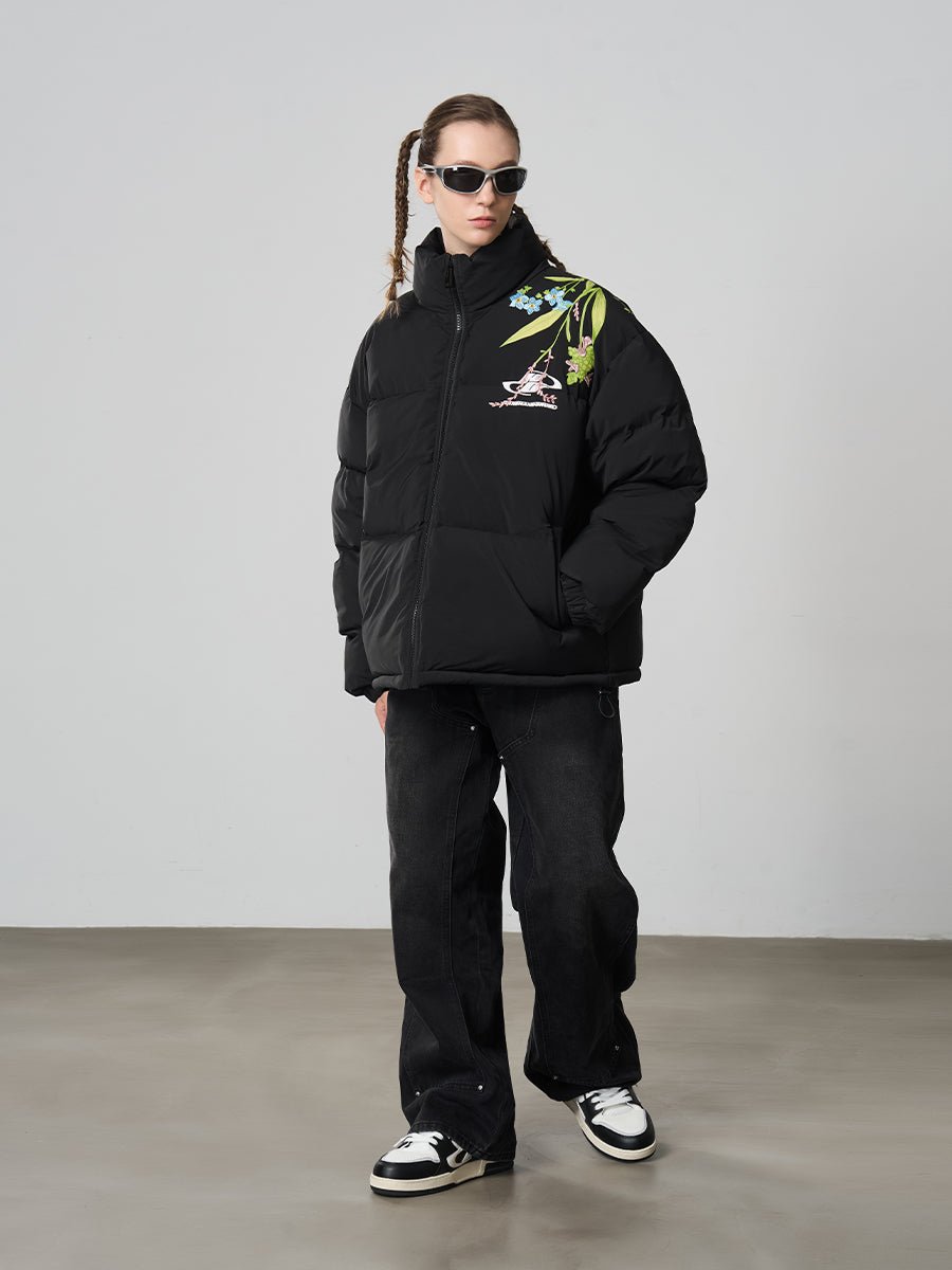 Harsh and Cruel Floral Embroidered Cotton Jacket - COPPING THREADS - Harsh and Cruel