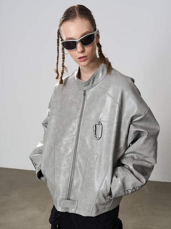 Harsh and Cruel Matte Deconstructed Patchwork Faux Leather Jacket - COPPING THREADS - Harsh and Cruel
