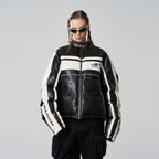 Harsh and Cruel Retro Racing PU Leather Cotton Jacket - COPPING THREADS - Harsh and Cruel