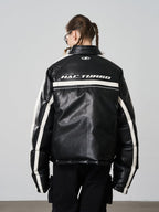 Harsh and Cruel Retro Racing PU Leather Cotton Jacket - COPPING THREADS - Harsh and Cruel
