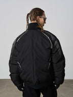 Harsh and Cruel Silver Logo Motorcycle Racing Cotton Jacket - COPPING THREADS - Harsh and Cruel