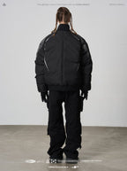 Harsh and Cruel Silver Logo Motorcycle Racing Cotton Jacket - COPPING THREADS - Harsh and Cruel