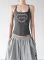 Heart Print Racerback Tank Top - CT66156 - COPPING THREADS - CT ORIGINALS