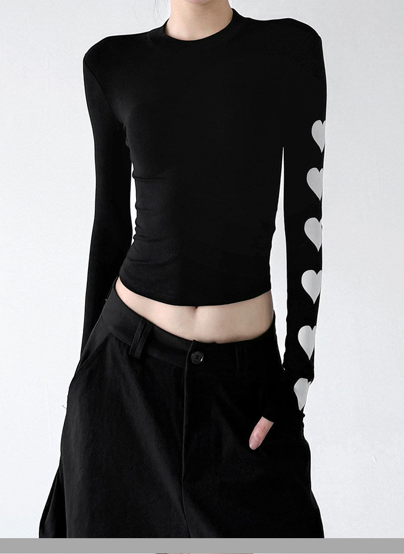 Heart-Sleeve Long-Sleeve Top - CT66245 - COPPING THREADS - CT ORIGINALS