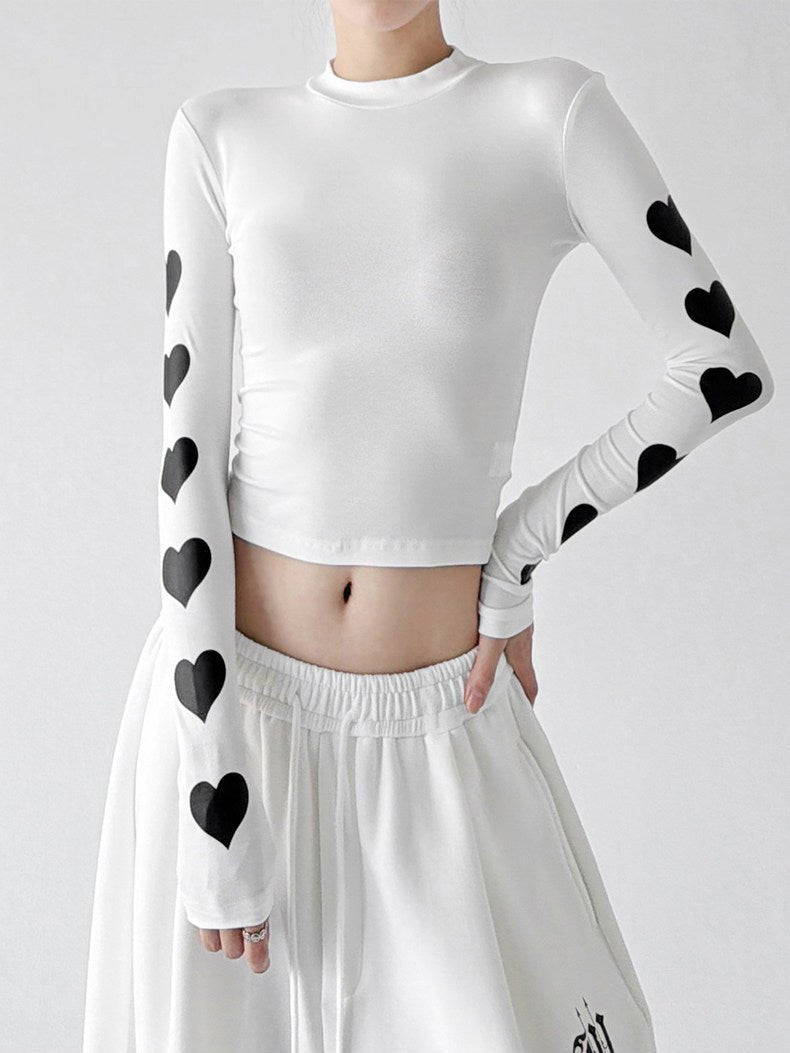 Heart-Sleeve Long-Sleeve Top - CT66245 - COPPING THREADS - CT ORIGINALS
