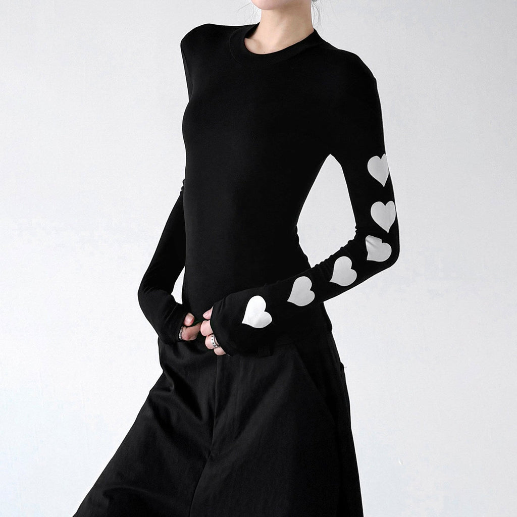 Heart-Sleeve Long-Sleeve Top - CT66245 - COPPING THREADS - CT ORIGINALS