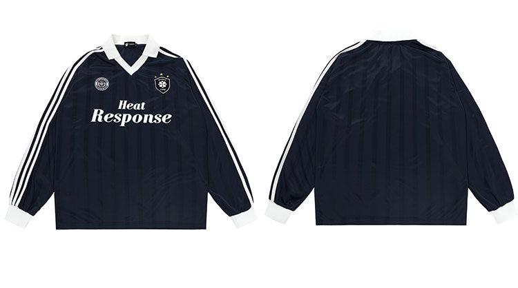 Heat Response Print Retro Stripe Long Sleeve Jersey - COPPING THREADS - CHICISLAND