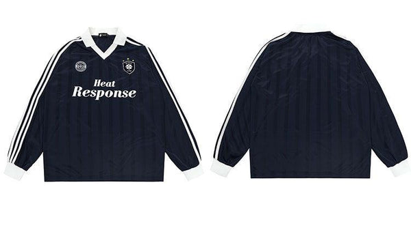 Heat Response Print Retro Stripe Long Sleeve Jersey - COPPING THREADS - CHICISLAND