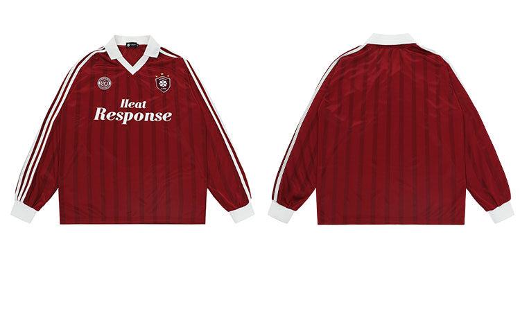 Heat Response Print Retro Stripe Long Sleeve Jersey - COPPING THREADS - CHICISLAND