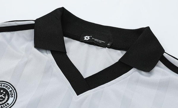 Heat Response Print Retro Stripe Long Sleeve Jersey - COPPING THREADS - CHICISLAND