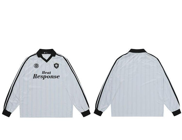 Heat Response Print Retro Stripe Long Sleeve Jersey - COPPING THREADS - CHICISLAND