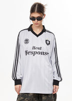 Heat Response Print Retro Stripe Long Sleeve Jersey - COPPING THREADS - CHICISLAND