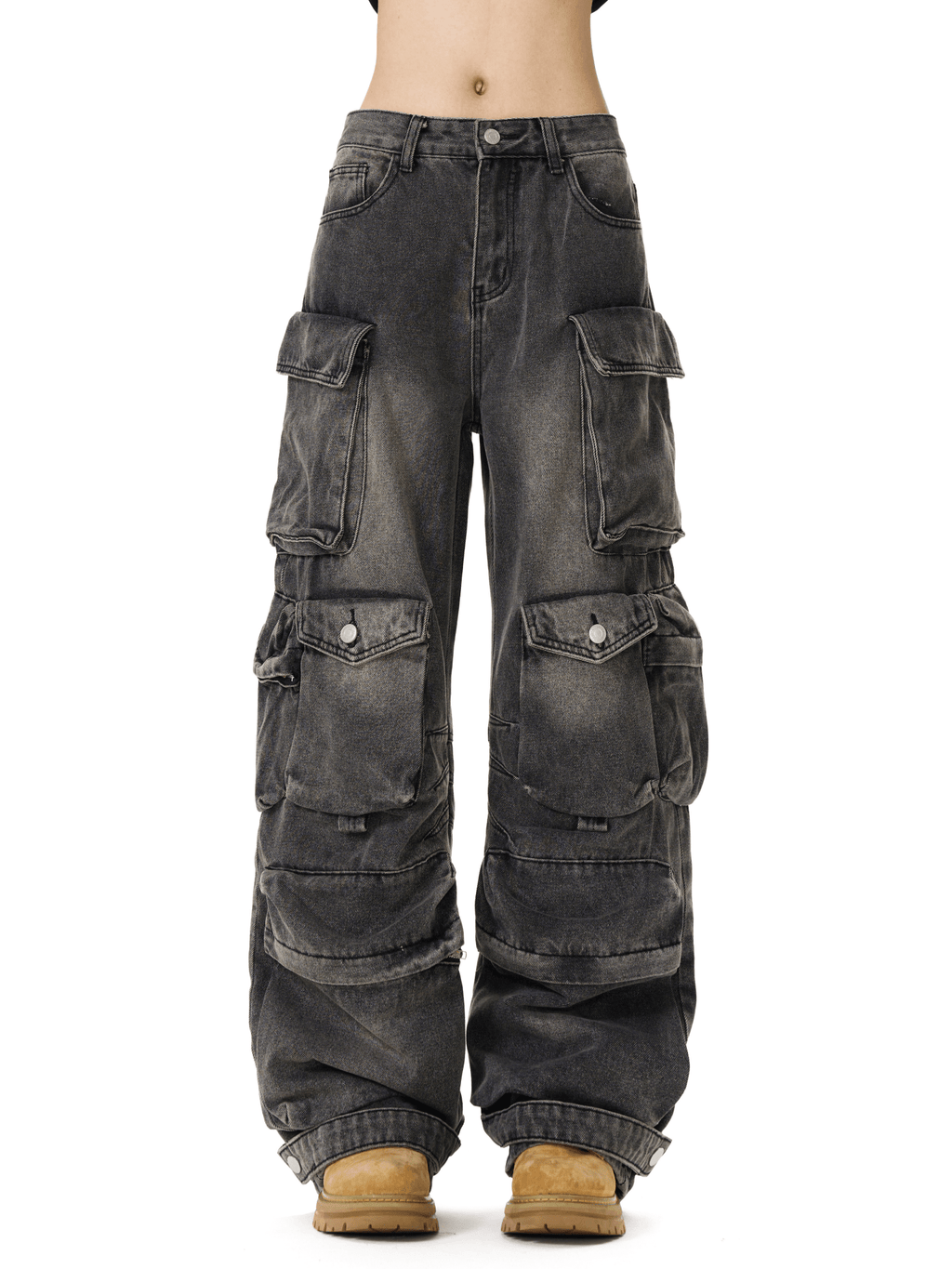 Heavyweight Multi - Pocket Strap Utility Jeans - COPPING THREADS - CT Select