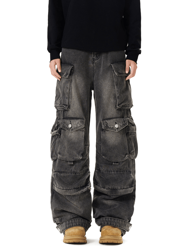 Heavyweight Multi - Pocket Strap Utility Jeans - COPPING THREADS - CT Select