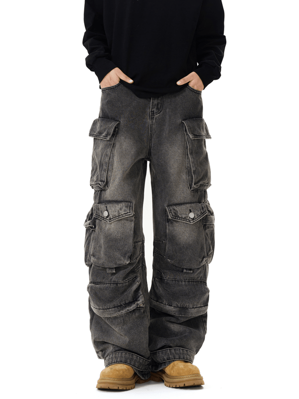 Heavyweight Multi - Pocket Strap Utility Jeans - COPPING THREADS - CT Select