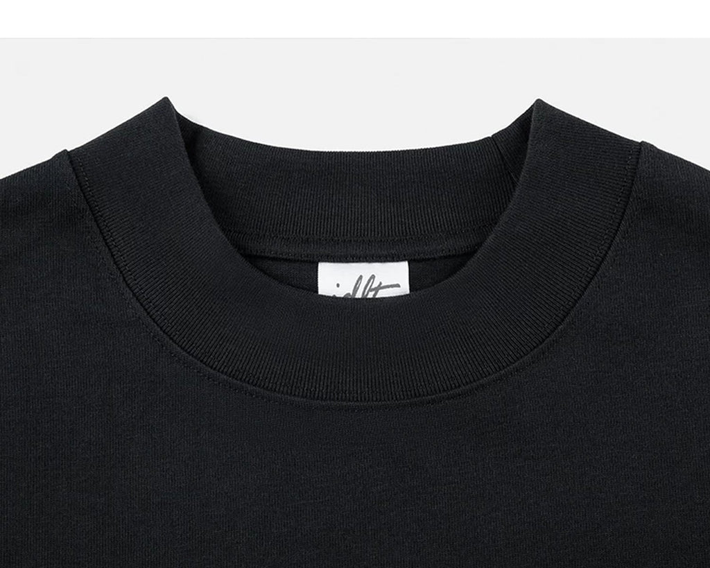 Heavyweight Oversized Mock-Neck Tee - COPPING THREADS - IDLT