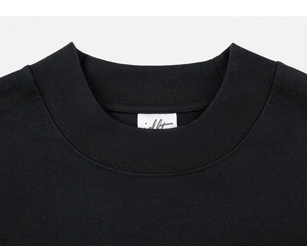 Heavyweight Oversized Mock-Neck Tee - COPPING THREADS - IDLT