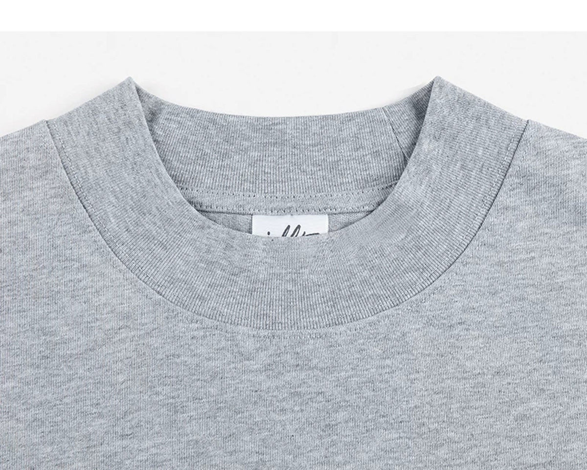 Heavyweight Oversized Mock-Neck Tee - COPPING THREADS - IDLT