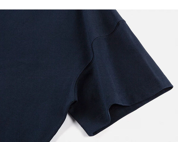 Heavyweight Oversized Mock-Neck Tee - COPPING THREADS - IDLT