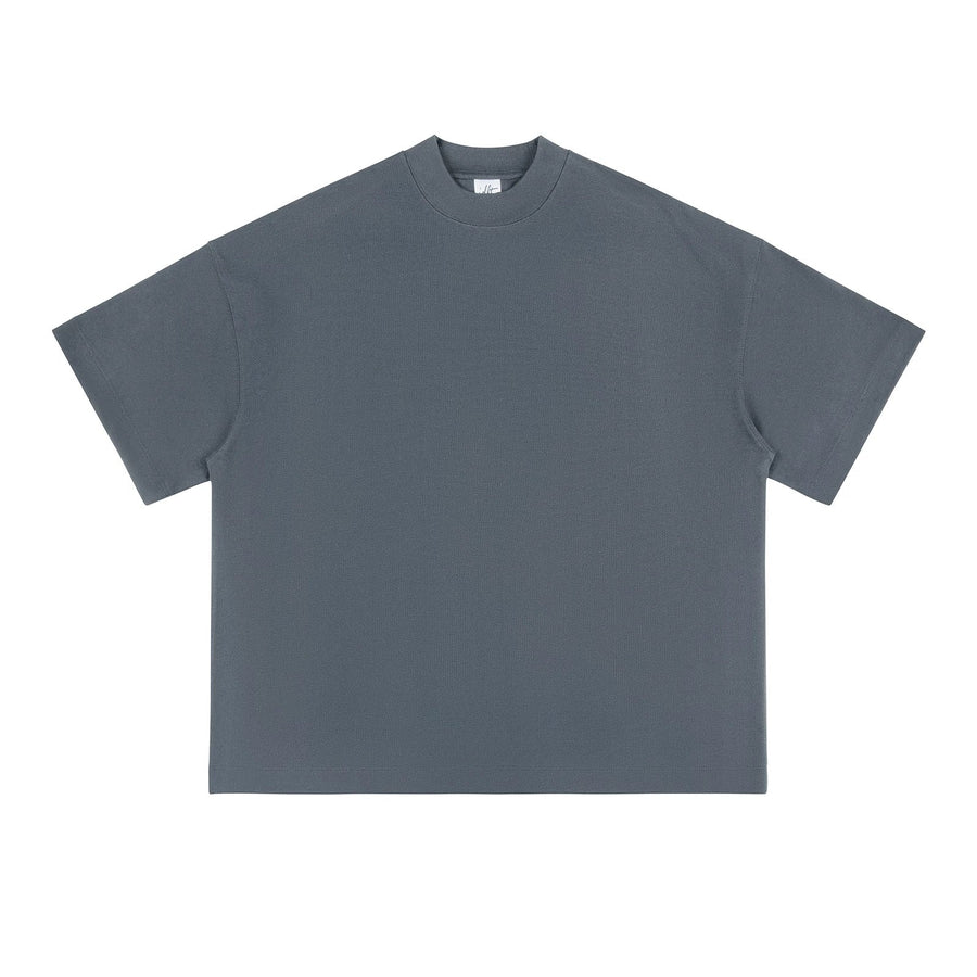 Heavyweight Oversized Mock-Neck Tee - COPPING THREADS - IDLT